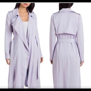 Badgely Mischka Lilac Trench Coat